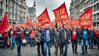 Gewerkschaften in Brüssel fordern in Protesten strengere Arbeitsbedingungen