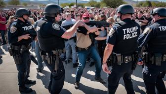 Mann festgenommen in Nähe von Trump-Kundgebung