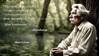 Weisheiten, Sprüche und Zitate von Albert Schweitzer für dein Leben